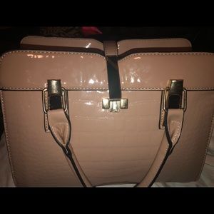 Mauve/Peach Structured Handbag